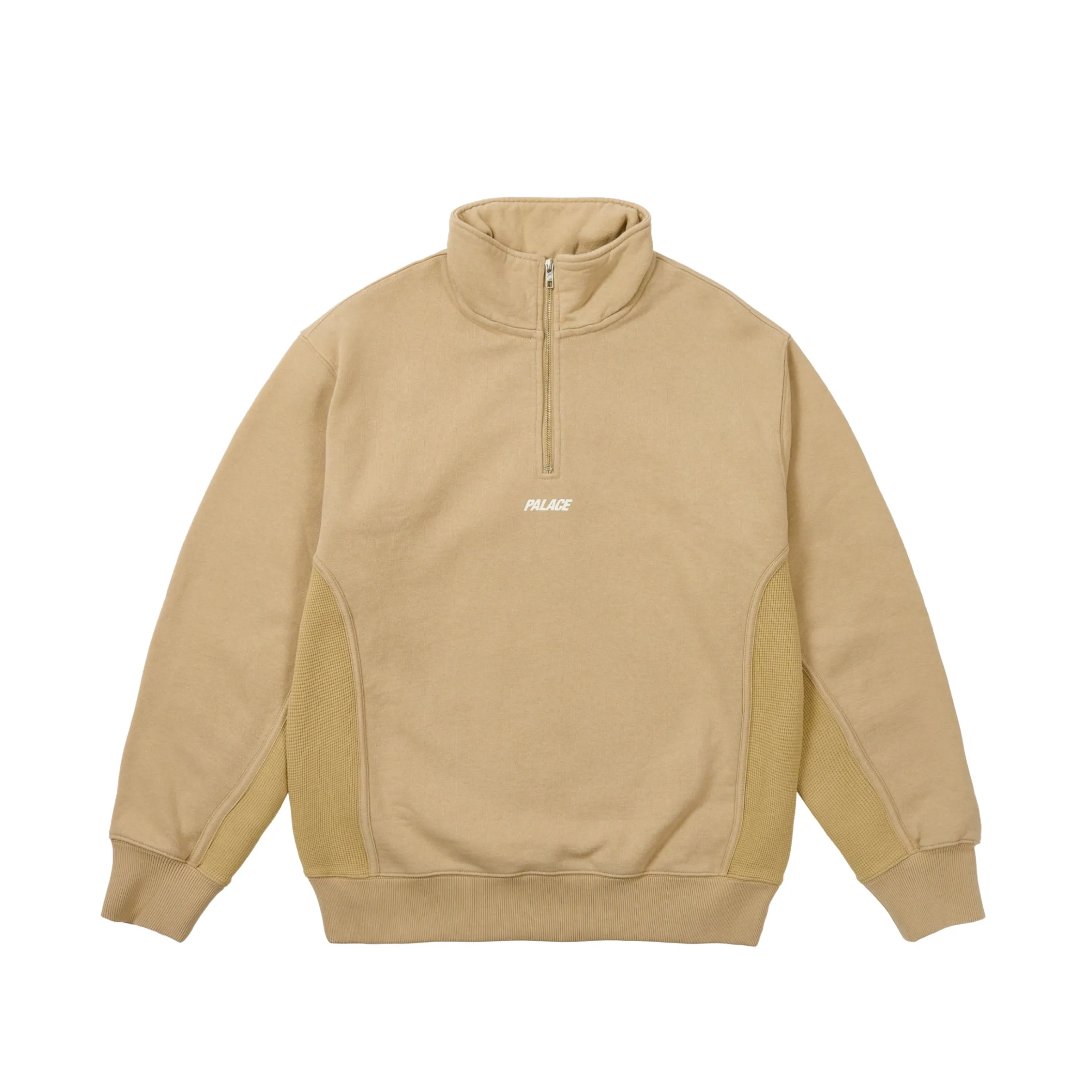 1/4 ZIP WASH OUT FUNNEL STONEY GREY