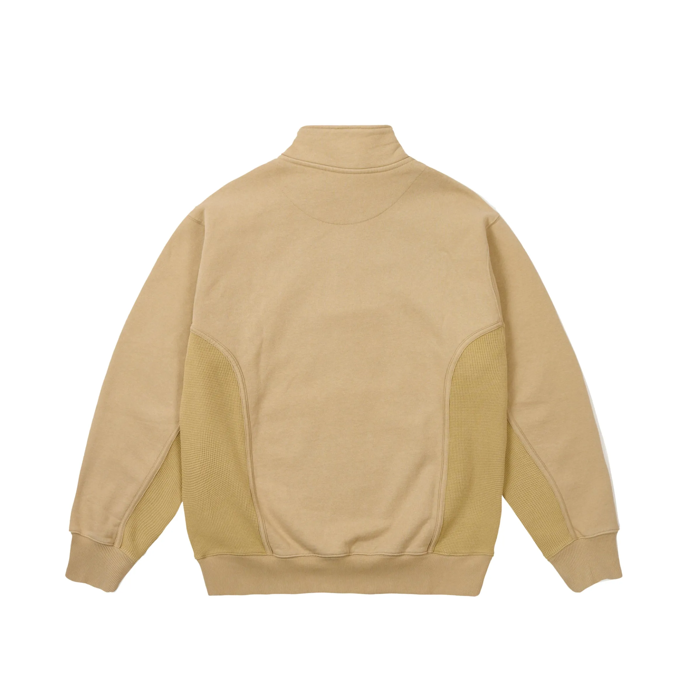 1/4 ZIP WASH OUT FUNNEL STONEY GREY