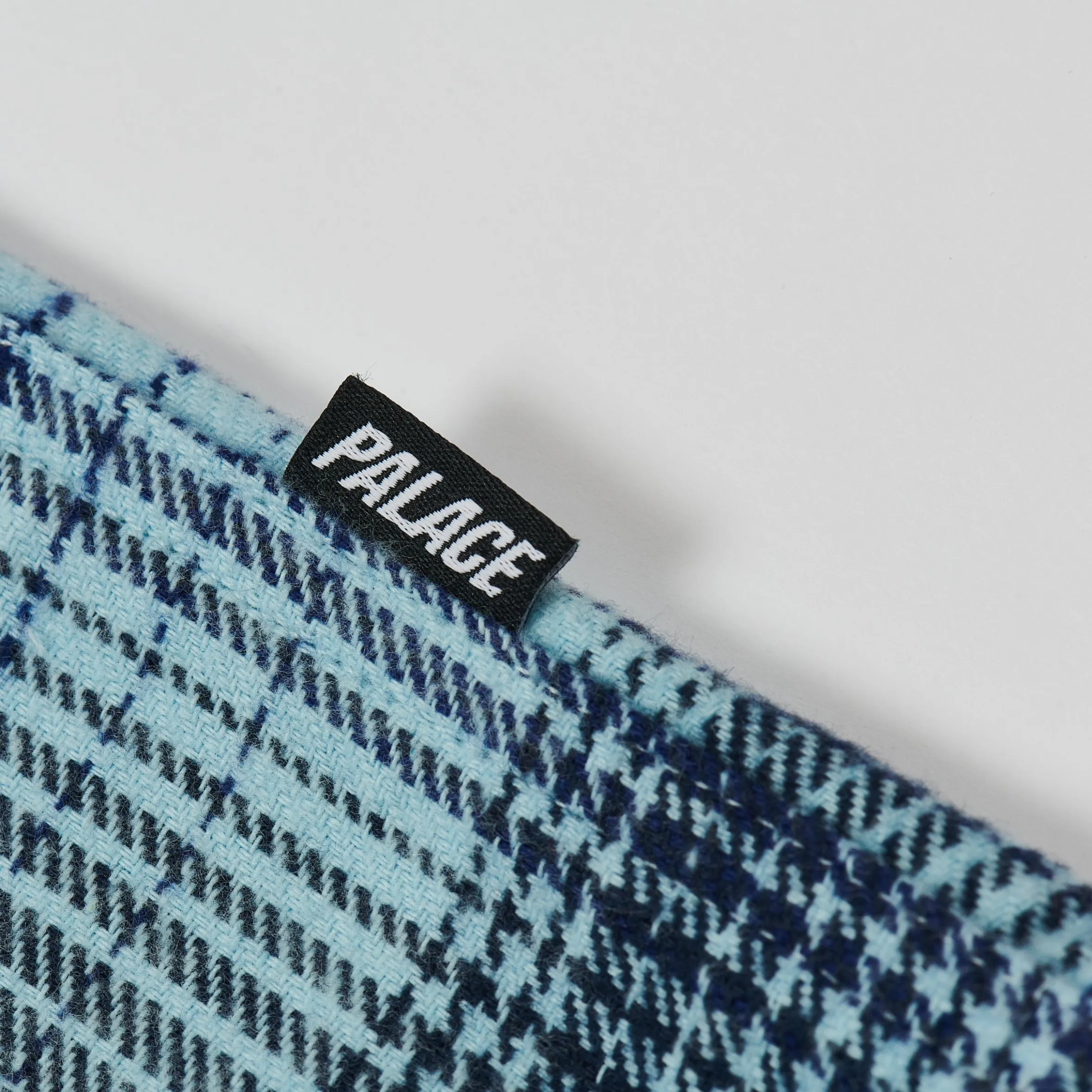 BRUSHED FLANNEL DROP SHOULDER SHIRT BLUE