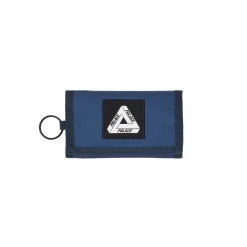 CORDURA DUCK CANVAS TRI-FOLD WALLET BLUE / NAVY