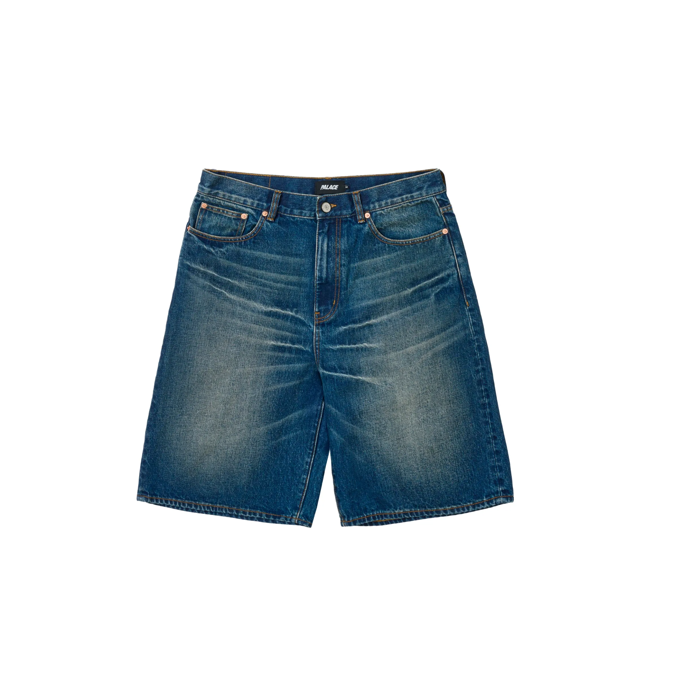 DENIM SHORT INDIGO SAND WASH