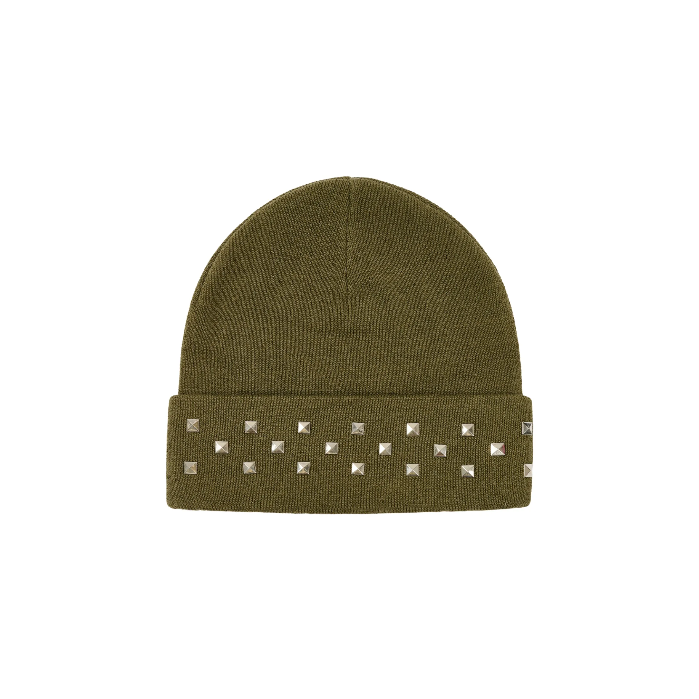 EMOTIONAL STUDDED BEANIE THE DEEP GREEN