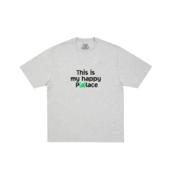 HAPPY PALACE T-SHIRT GREY MARL