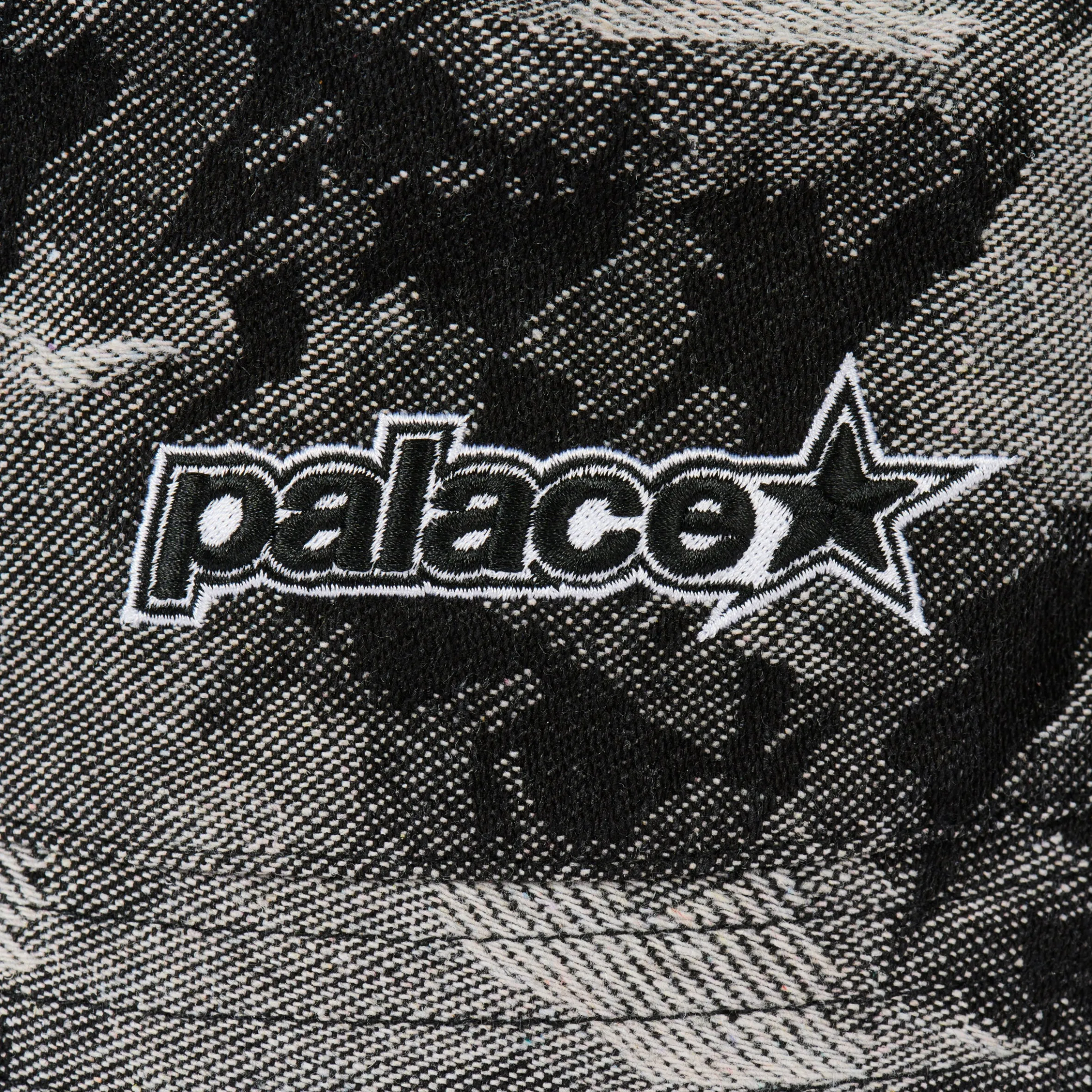 P STAR BUCKET HAT BLACK DENIM