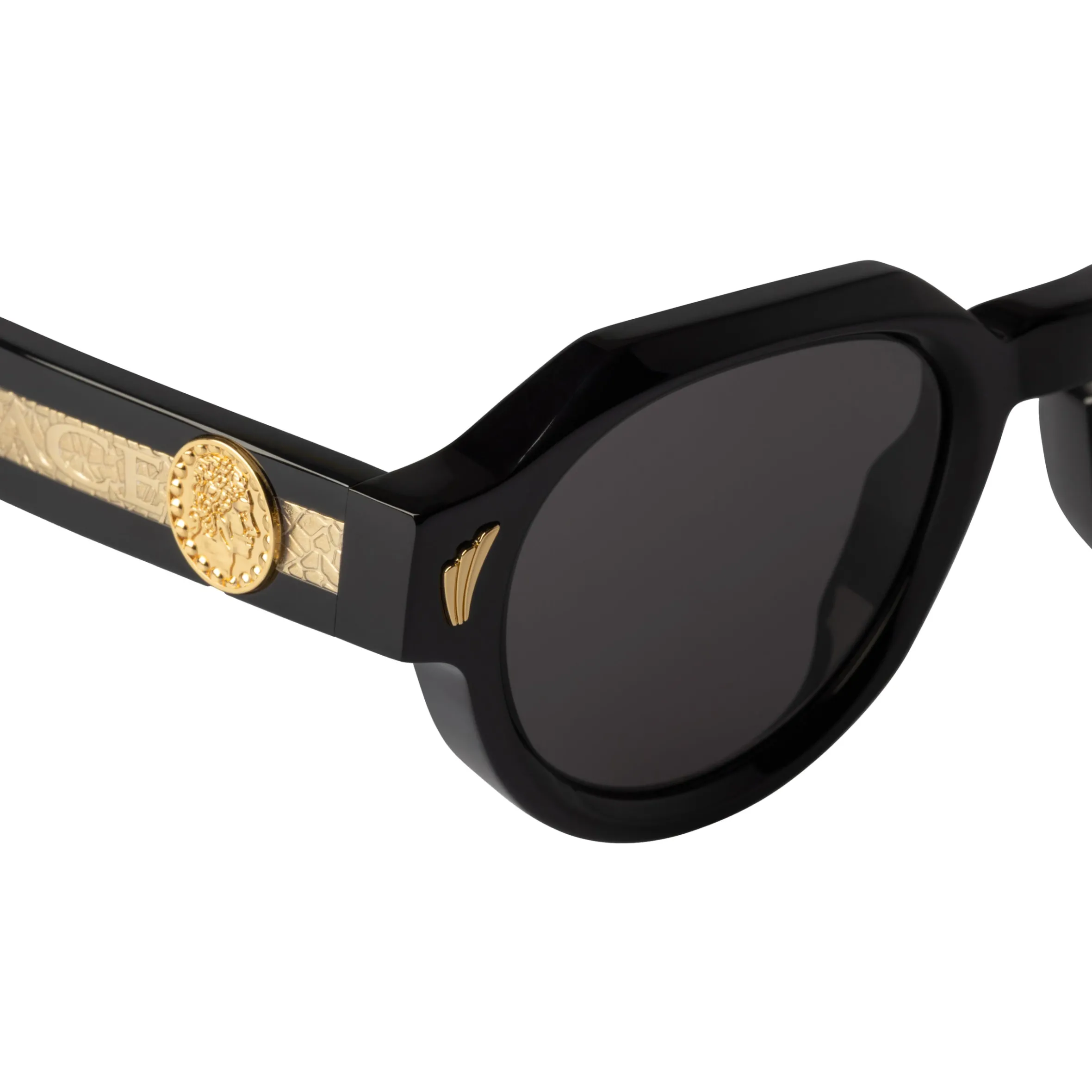 PALACE CUTLER AND GROSS VICTORY ROUND SUNGLASSES BLACK