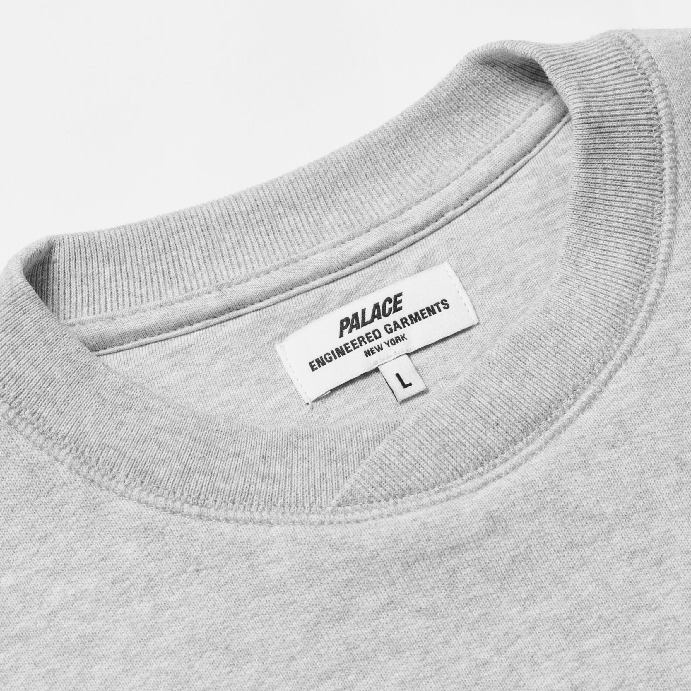 PALACE ENGINEERED GARMENTS CREW GREY MARL