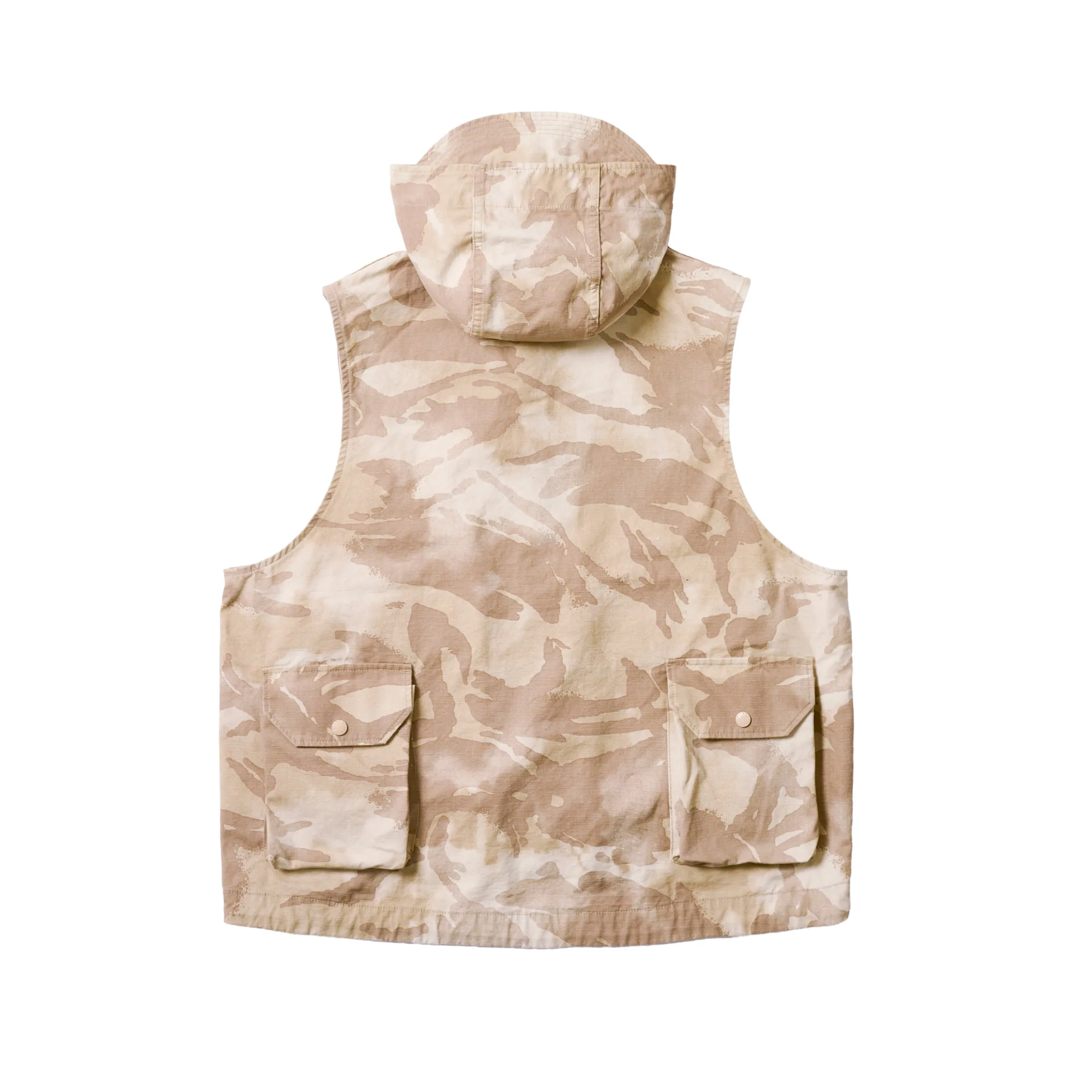 PALACE ENGINEERED GARMENTS HOODED VEST RIPSTOP PRINTED