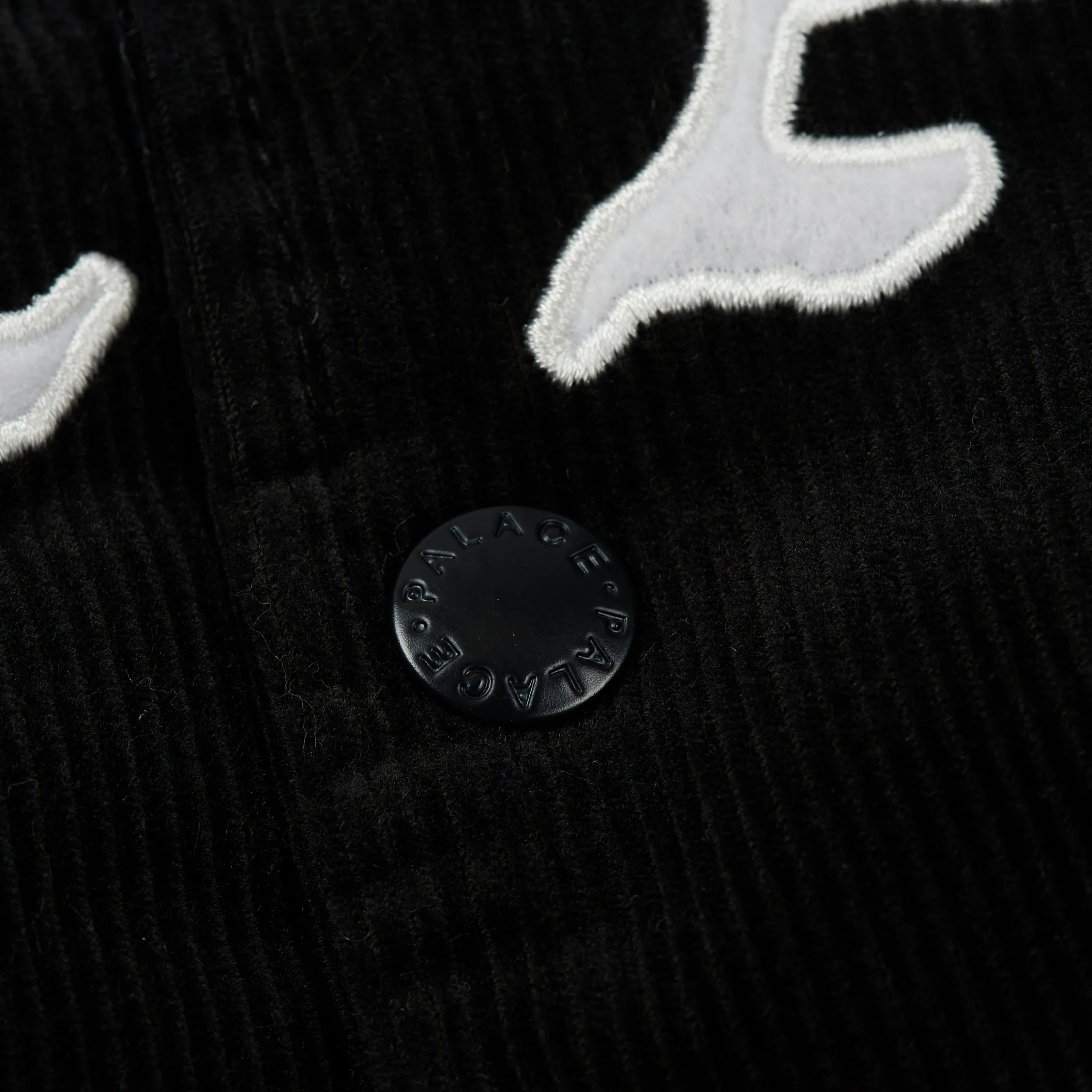 PALACE LOVE VARSITY JACKET BLACK