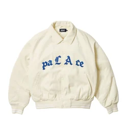 PALACE LOVE VARSITY JACKET SOFT WHITE