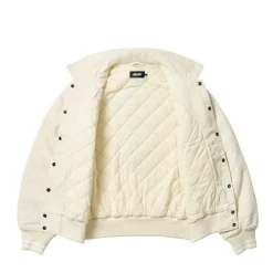 PALACE LOVE VARSITY JACKET SOFT WHITE