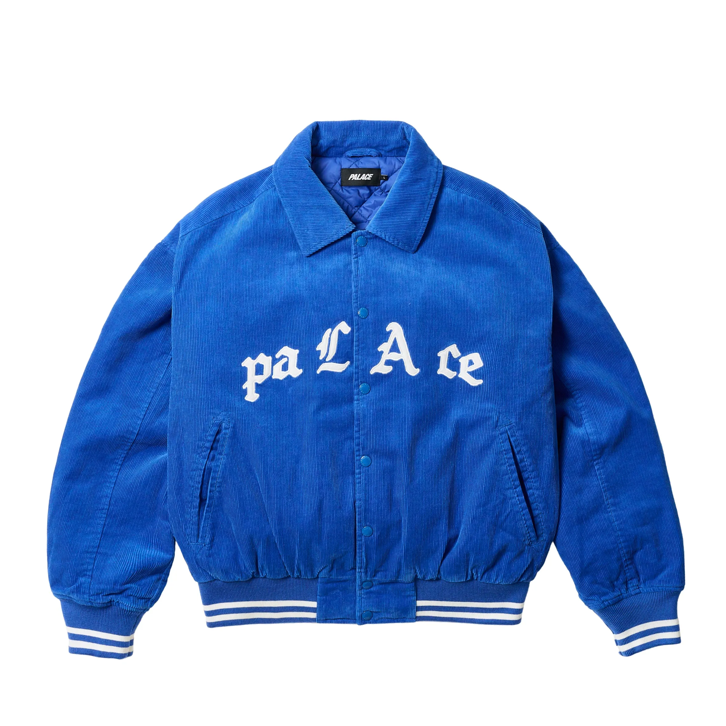 PALACE LOVE VARSITY JACKET BLUE