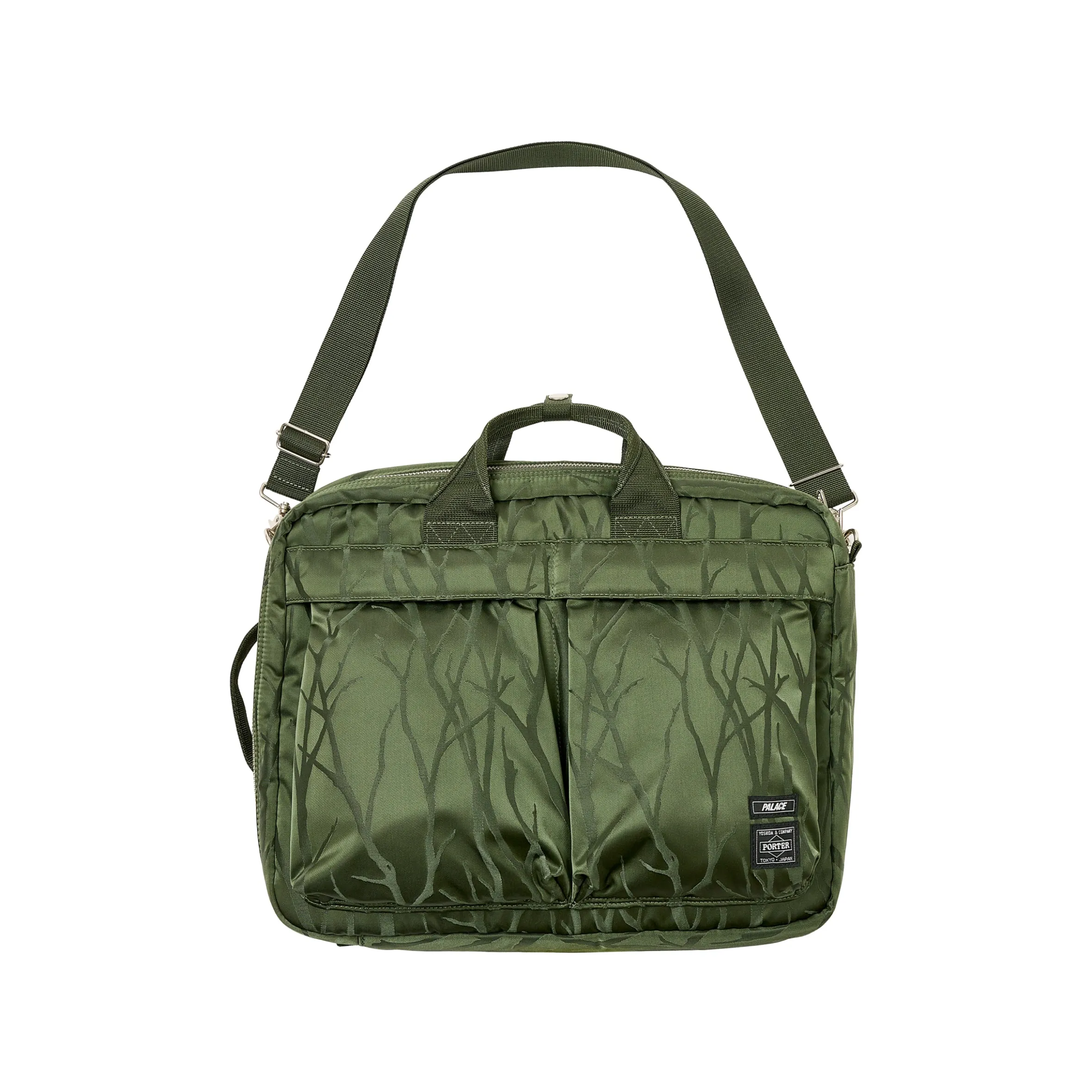 PALACE PORTER 3 WAY BRIEFCASE OLIVE / JACQUARD