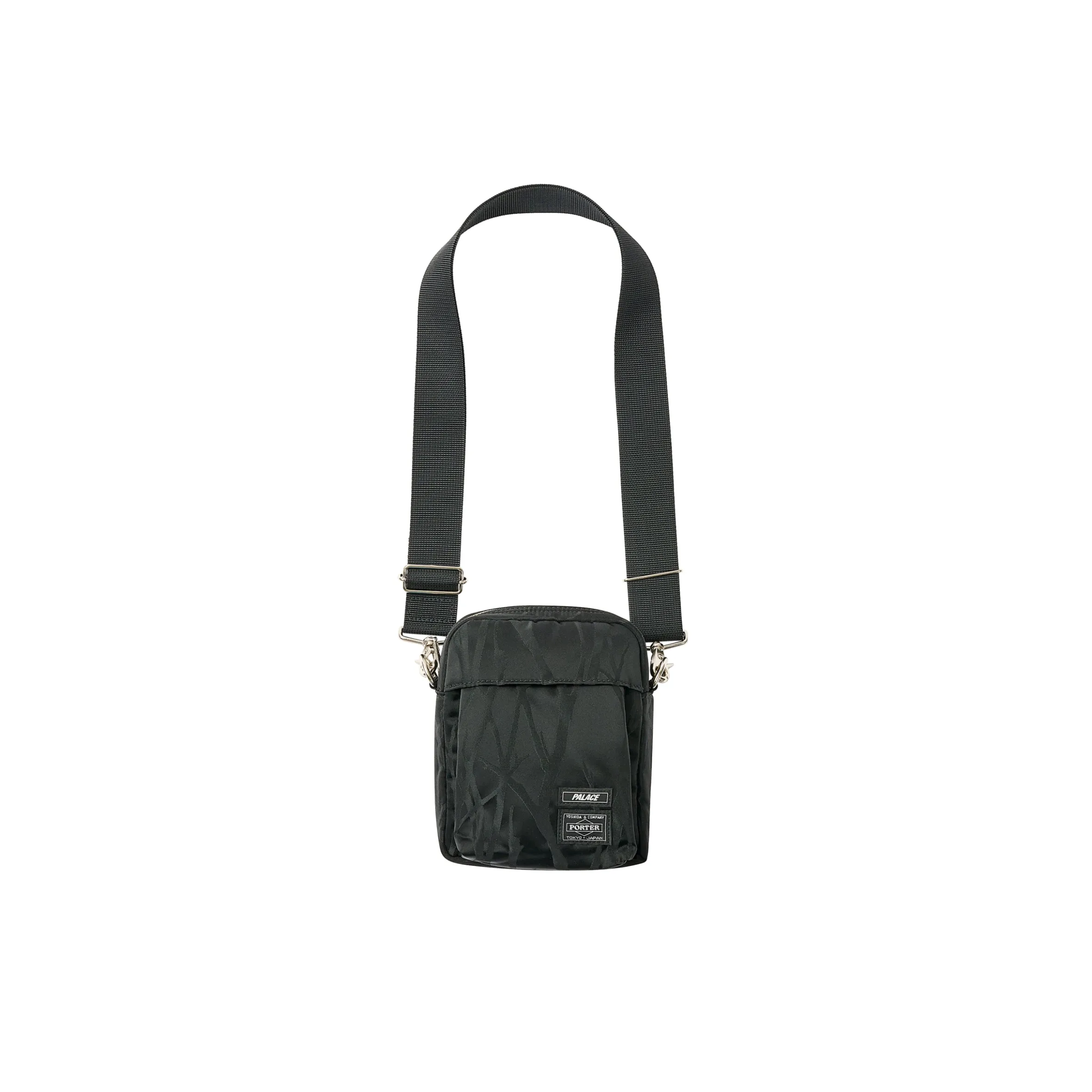 PALACE PORTER VERTICAL SHOULDER BAG BLACK / JACQUARD