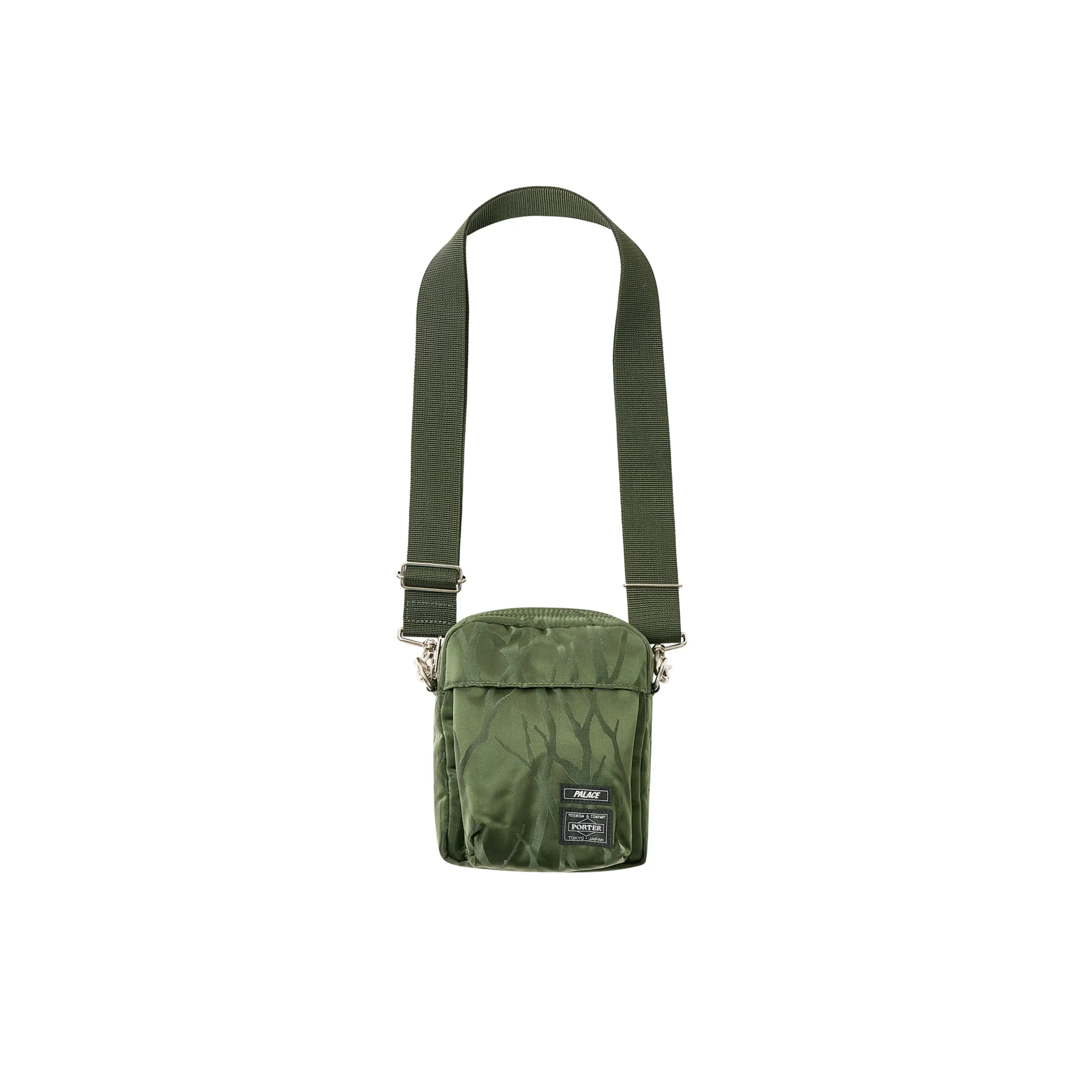 PALACE PORTER VERTICAL SHOULDER BAG OLIVE / JACQUARD