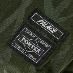 PALACE PORTER VERTICAL SHOULDER BAG OLIVE / JACQUARD