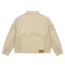 PANEL DENIM JACKET STONEY GREY