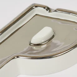P-ASHTRAY WHITE / SILVER