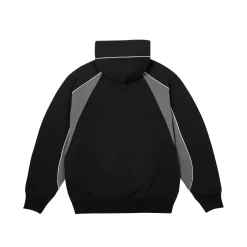 PIPED PANEL HOOD BLACK