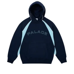 PIPED PANEL HOOD OCEAN BLUE