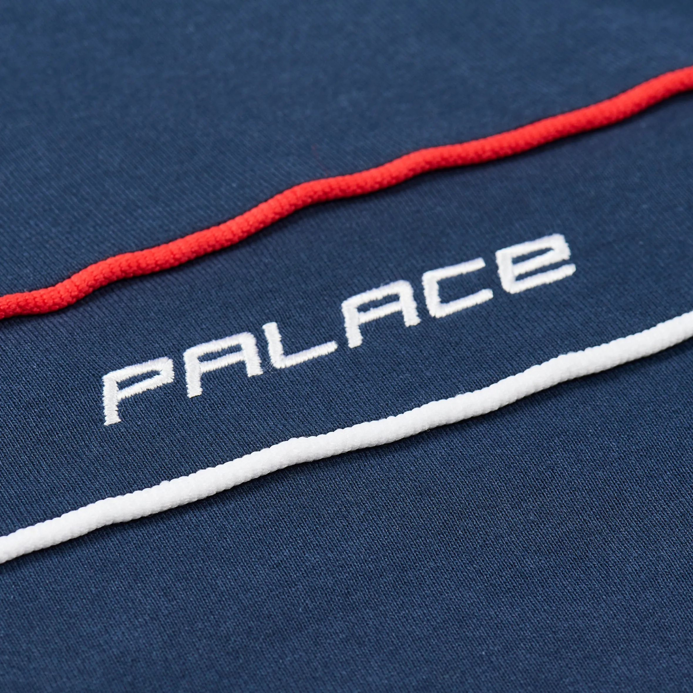PIPED PANEL T-SHIRT NAVY