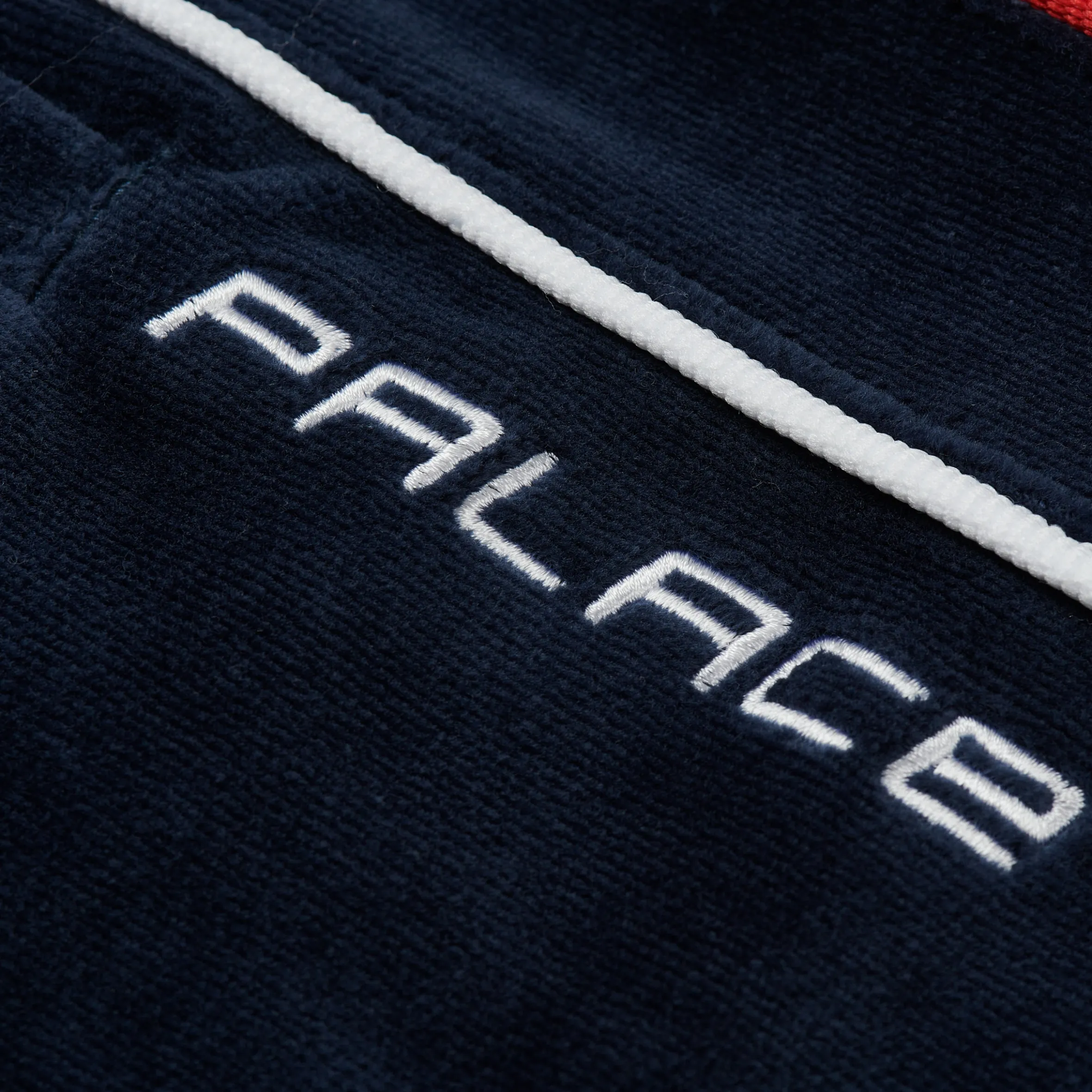 PIPED VELOUR JOGGER NAVY