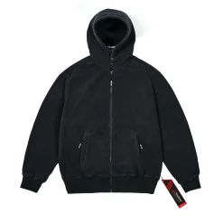 POLARTEC LAZER ZIP HOOD BLACK