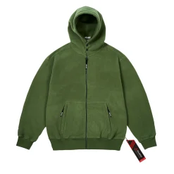 POLARTEC LAZER ZIP HOOD THE DEEP GREEN
