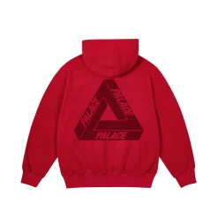 POLARTEC LAZER ZIP HOOD TOMATO RED