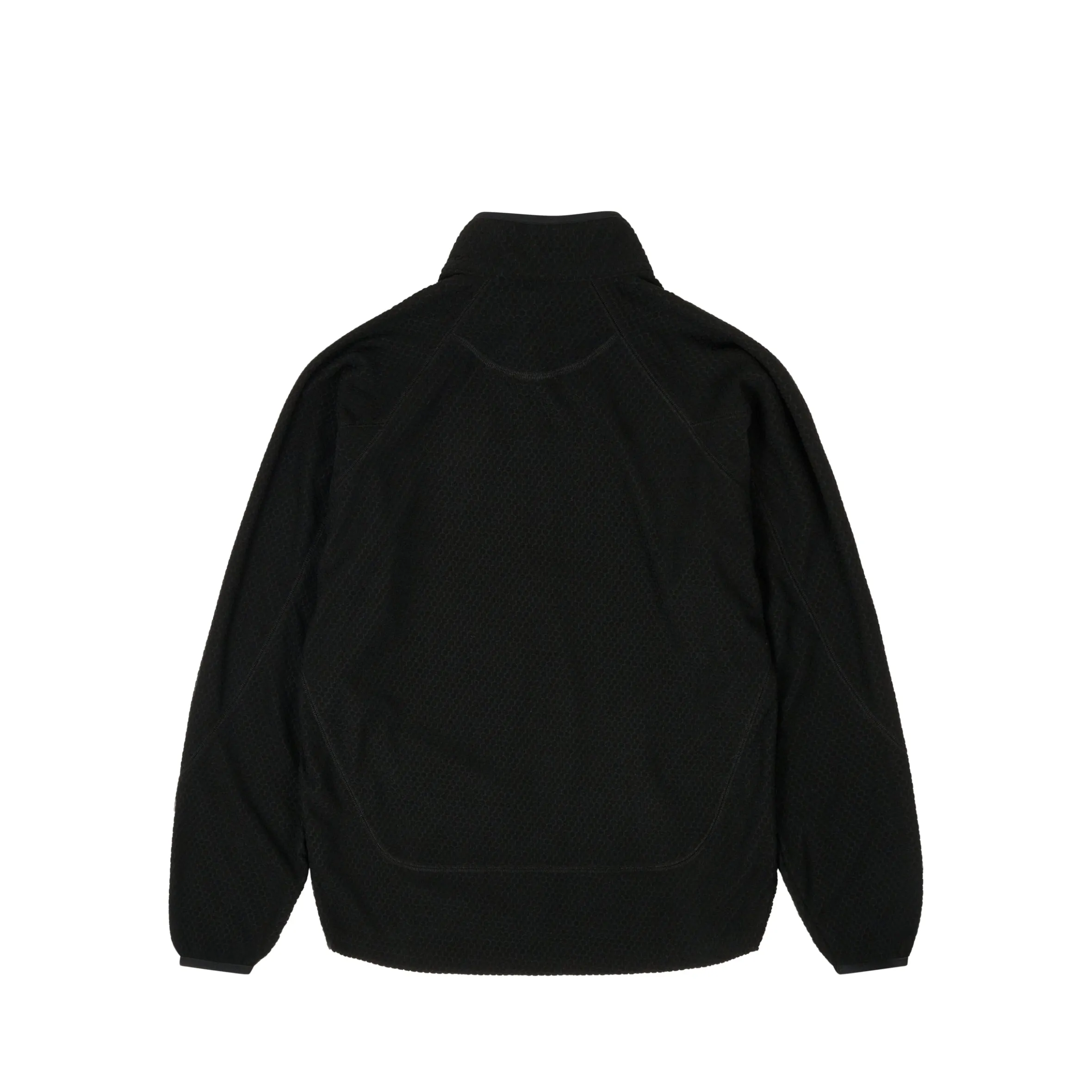RUN IT 1/2 ZIP THERMAL TRACK JACKET BLACK