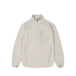 RUN IT 1/2 ZIP THERMAL TRACK JACKET CONCRETE GREY