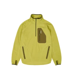 RUN IT 1/2 ZIP THERMAL TRACK JACKET THE DEEP GREEN