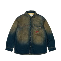 SCRIPTY DENIM SHIRT SAND WASH INDIGO