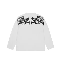 SKETCHY LONE WOLF LONGSLEEVE WHITE