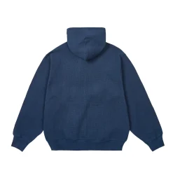STAMP WAFFLE ZIP HOOD NAVY