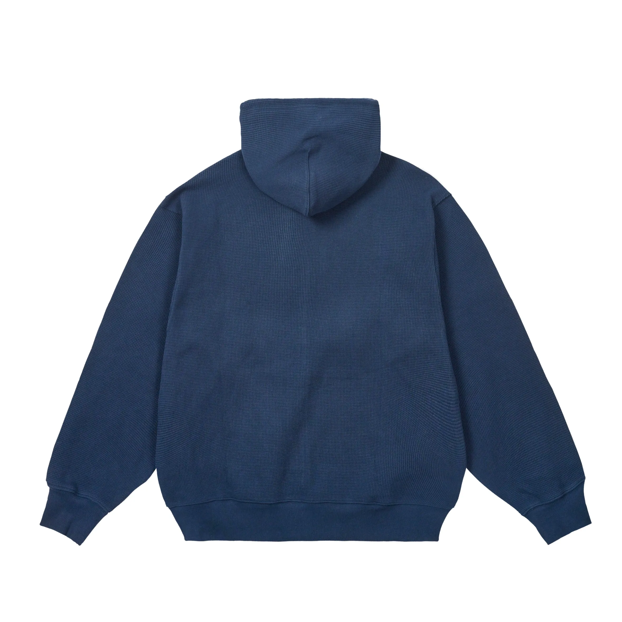 STAMP WAFFLE ZIP HOOD NAVY