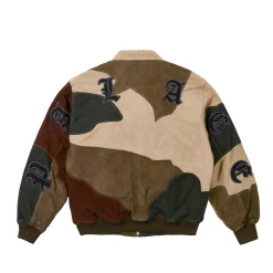 SUEDE APPLIQUE CAMO JACKET WOODLAND CAMO