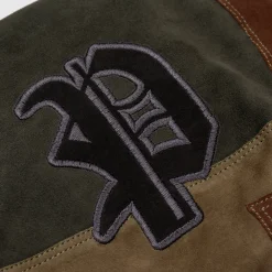 SUEDE APPLIQUE CAMO JACKET WOODLAND CAMO