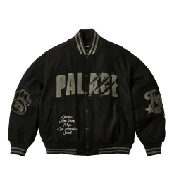 TORA TORA VARSITY JACKET BLACK