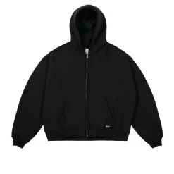 UNISEX ZIP HOOD BLACK