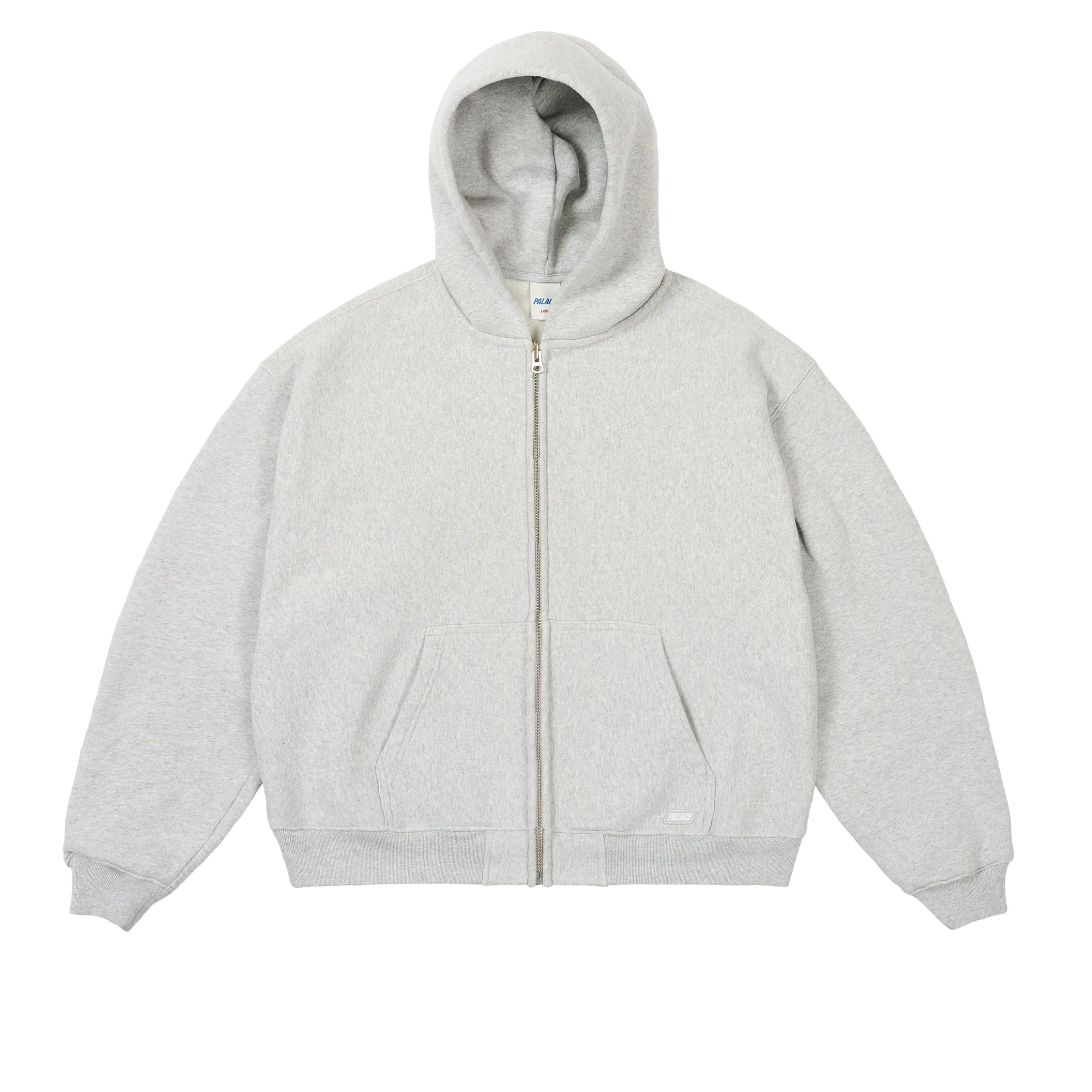UNISEX ZIP HOOD GREY MARL