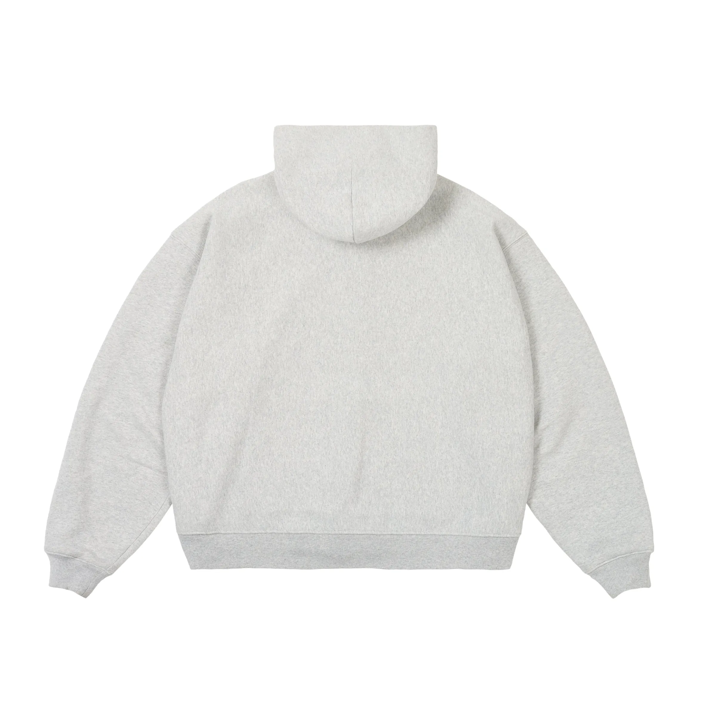 UNISEX ZIP HOOD GREY MARL